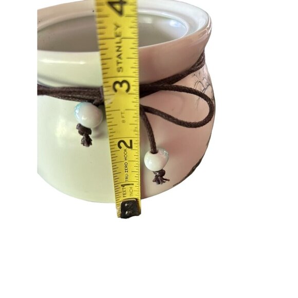 Traditional Ceramic Tea Jar Box Sealed Storage with Lid & Tree Pattern - Picture 9 of 11